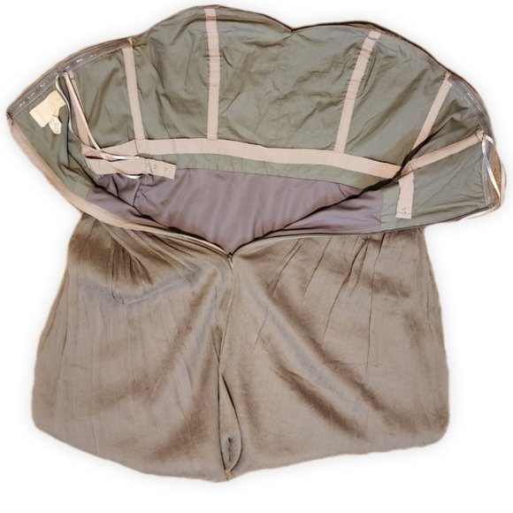 JCrew Grey Silk Strapless Dress - Picture 4 of 7